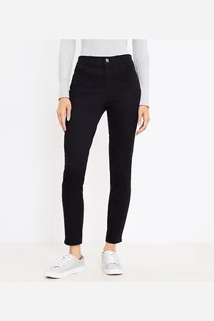 LOFT Curvy Five Pocket Skinny Pants in Sateen
