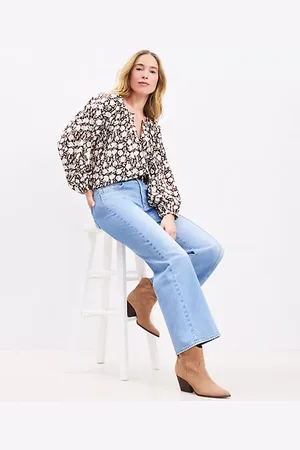 LOFT Petite Tulip Button Sleeve Blouse