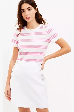 LOFT Tweed Admiral Shift Skirt