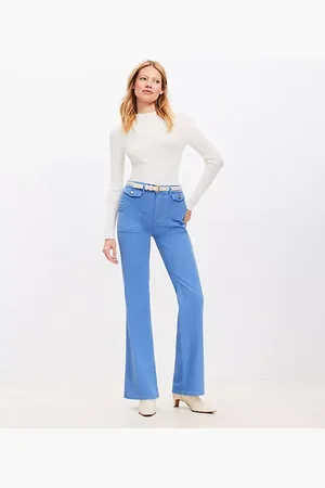 LOFT Utility Pocket High Rise Slim Flare Pants
