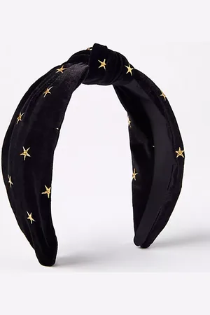LOFT Metallic Star Velvet Knot Headband