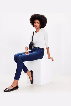 LOFT Petite Mid Rise Skinny Jeans in