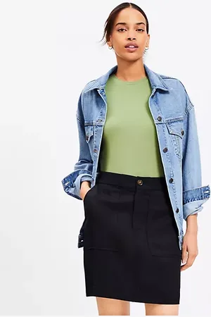 LOFT Patch Pocket Mini Shift Skirt