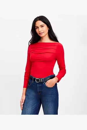 LOFT Ruched Off The Shoulder Top