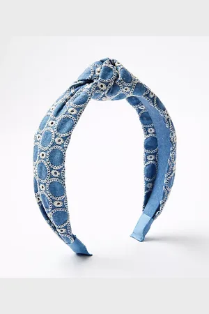LOFT Chambray Eyelet Knot Headband