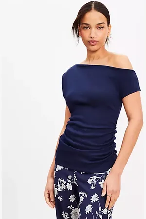 LOFT Ruched Off The Shoulder Top