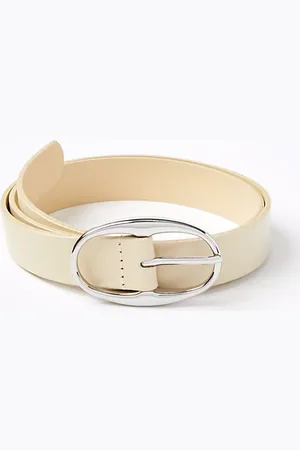 LOFT Oval Buckle Leather Belt