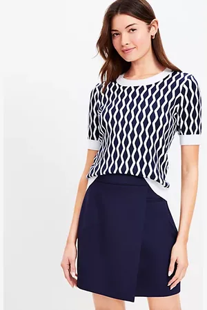 LOFT Ponte Wrap Mini Skirt