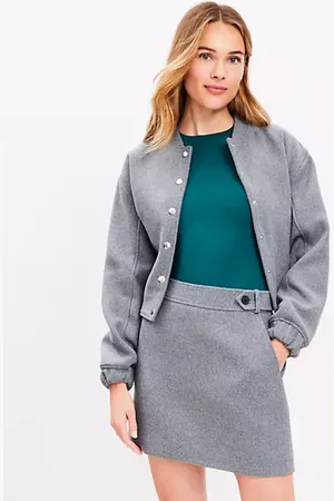 LOFT Button Tab Mini Pocket Skirt