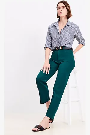 LOFT Five Pocket Straight Pants in Twill