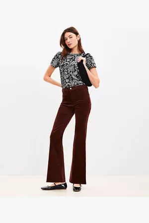 LOFT Slim Flare Pants in Corduroy