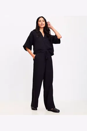 LOFT Beach Triple Cloth Wide Leg Pants