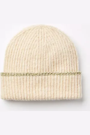 LOFT Shimmer Ribbed Beanie