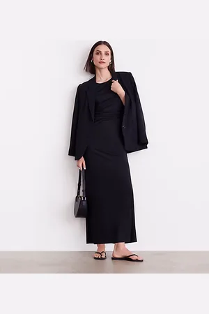 LOFT Petite Versa Stretch Mesh Midi Dress
