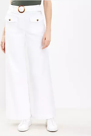 LOFT Tall Belted Pants in Pique