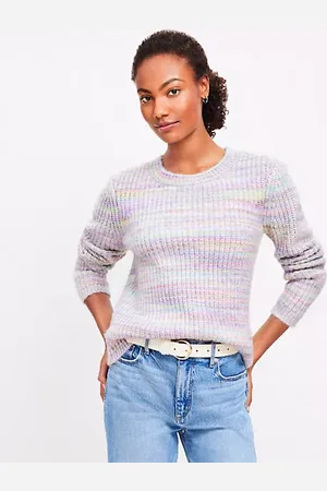 LOFT Rainbow Spacedye Sweater