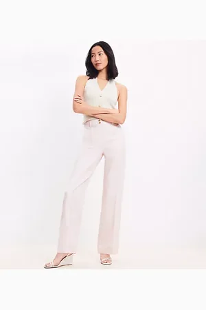 LOFT Double Button Stovepipe Pants
