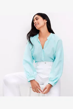 LOFT Shirred Blouse