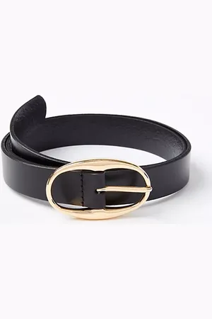 LOFT Oval Buckle Leather Belt