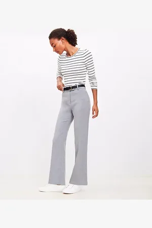 LOFT Tall Full Length Straight Pants in Heathered Doubleface