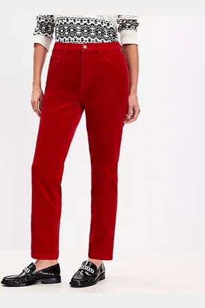 LOFT Curvy Straight Corduroy Pants