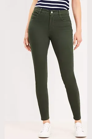 LOFT Curvy Five Pocket Skinny Pants in Sateen