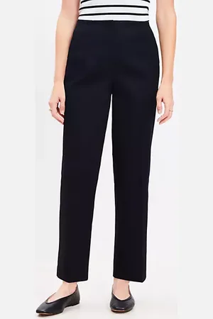 LOFT Curvy Darted Straight Pants in Twill