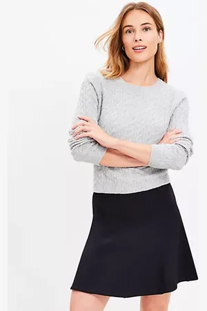 LOFT Ponte Seamed Mini Skirt