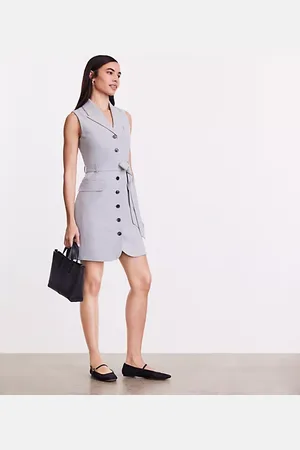 LOFT Versa Seasonless Stretch Vest Mini Pocket Dress