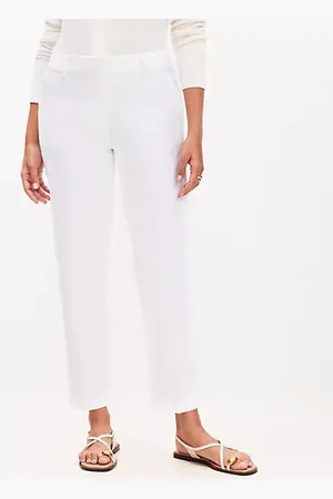 LOFT Petite Curvy Riviera Slim Pants in Doubleweave