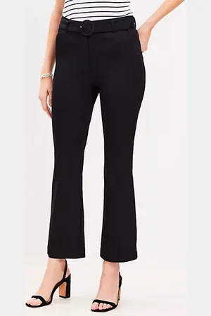 LOFT Tall Belted Sutton Kick Crop Pants