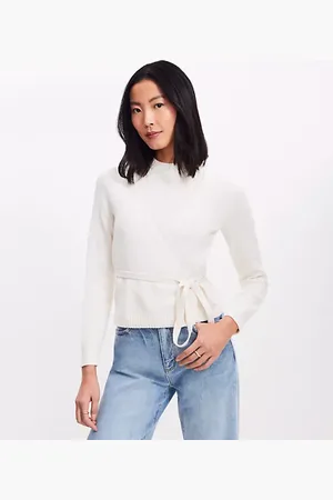LOFT Petite Layered Wrap Sweater