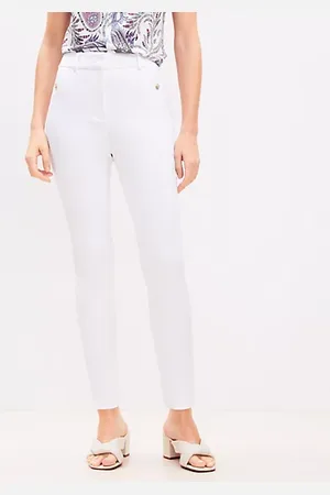 LOFT Tall Button Trim Pocket Sutton Skinny Pants