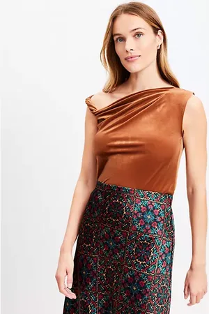 LOFT Velour Off The Shoulder Top