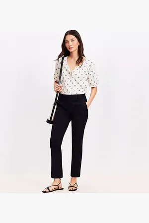 LOFT Riviera Slim Pants in Doubleweave