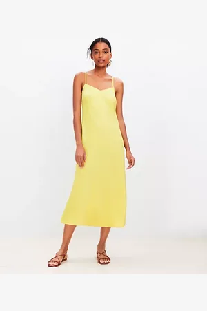 LOFT Bias Midi Slip Dress