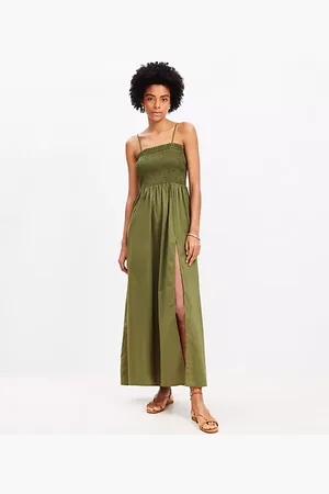 LOFT Smocked Cami Maxi Pocket Dress