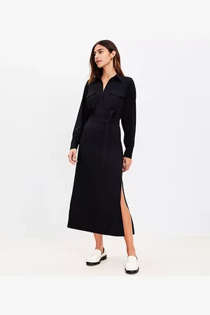 LOFT Utility Midi Pocket Dress