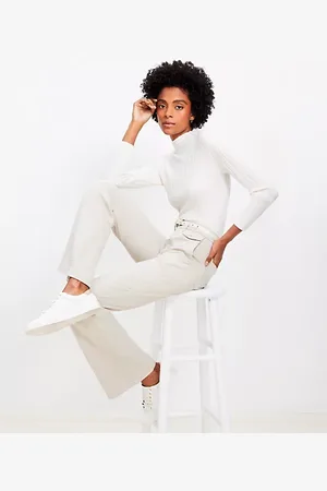 LOFT Utility Pocket High Rise Slim Flare Pants