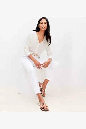 LOFT Tall Riviera Slim Pants in Doubleweave