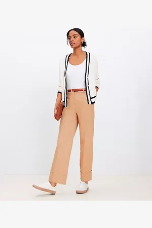LOFT Stovepipe Pants in Twill