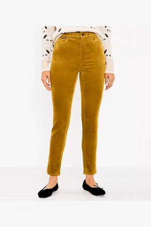 LOFT Curvy Velvet Skinny Pants