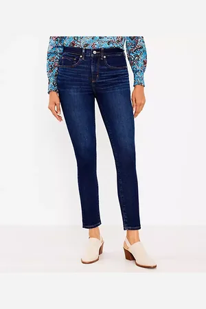 LOFT Curvy Mid Rise Skinny Jeans in