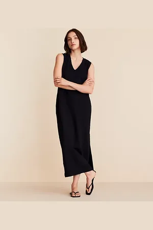 LOFT Lou & Grey Soft Slub Maxi Pocket Tee Dress