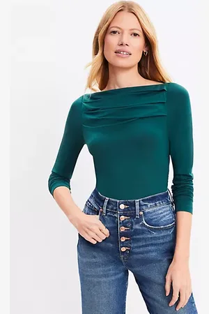 LOFT Ruched Off The Shoulder Top