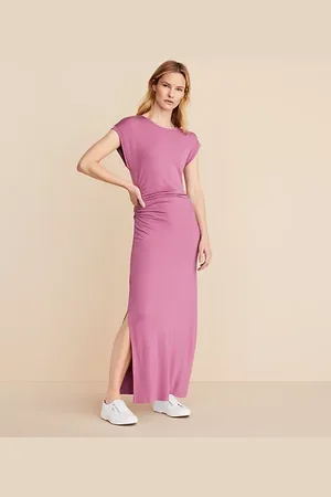 LOFT Lou & Grey Signaturesoft Side Cinched Midi Dress