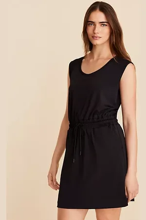 LOFT Lou & Grey Luvstretch Drawstring Pocket Dress