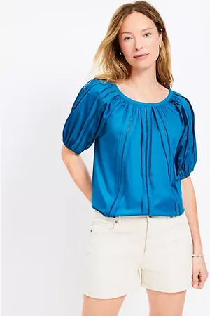 LOFT Cutout Raglan Sleeve Blouse