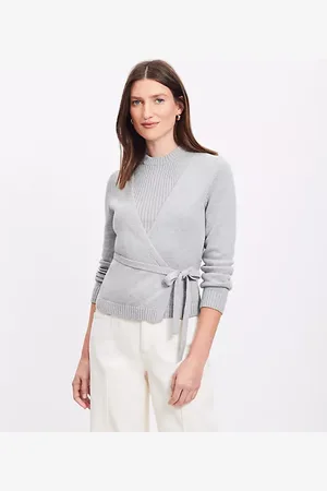 LOFT Layered Wrap Sweater