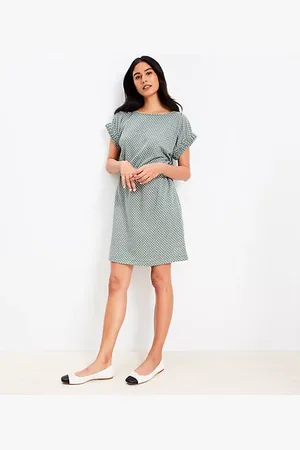 LOFT Geo Mini Pocket Tee Dress